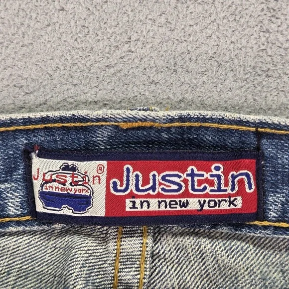 Japanese Selvedge Jeans Mens Whiskers Thrashed Justin Zip Fits 30x30 - Picture 6 of 15